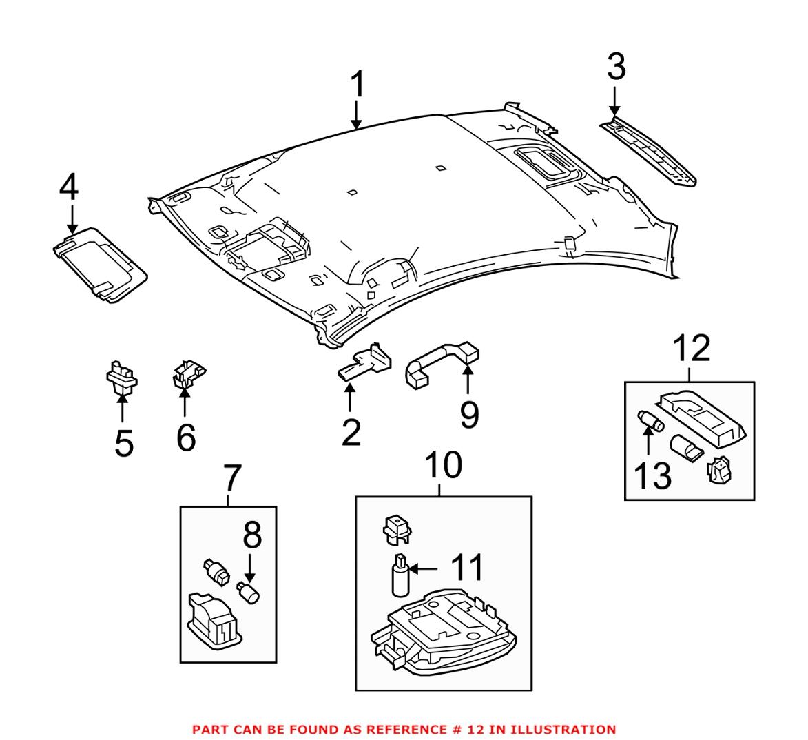 Mercedes Dome Light - Rear 2048204801